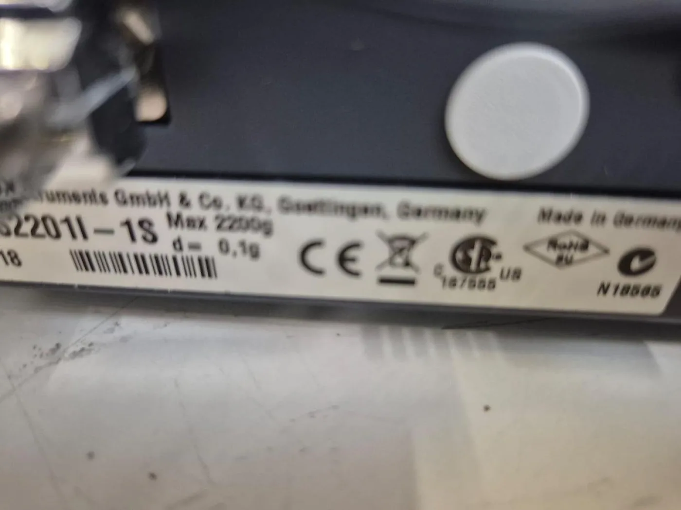 Sartorius ENTRIS2201l-1S Balance +Tare Printer - 6