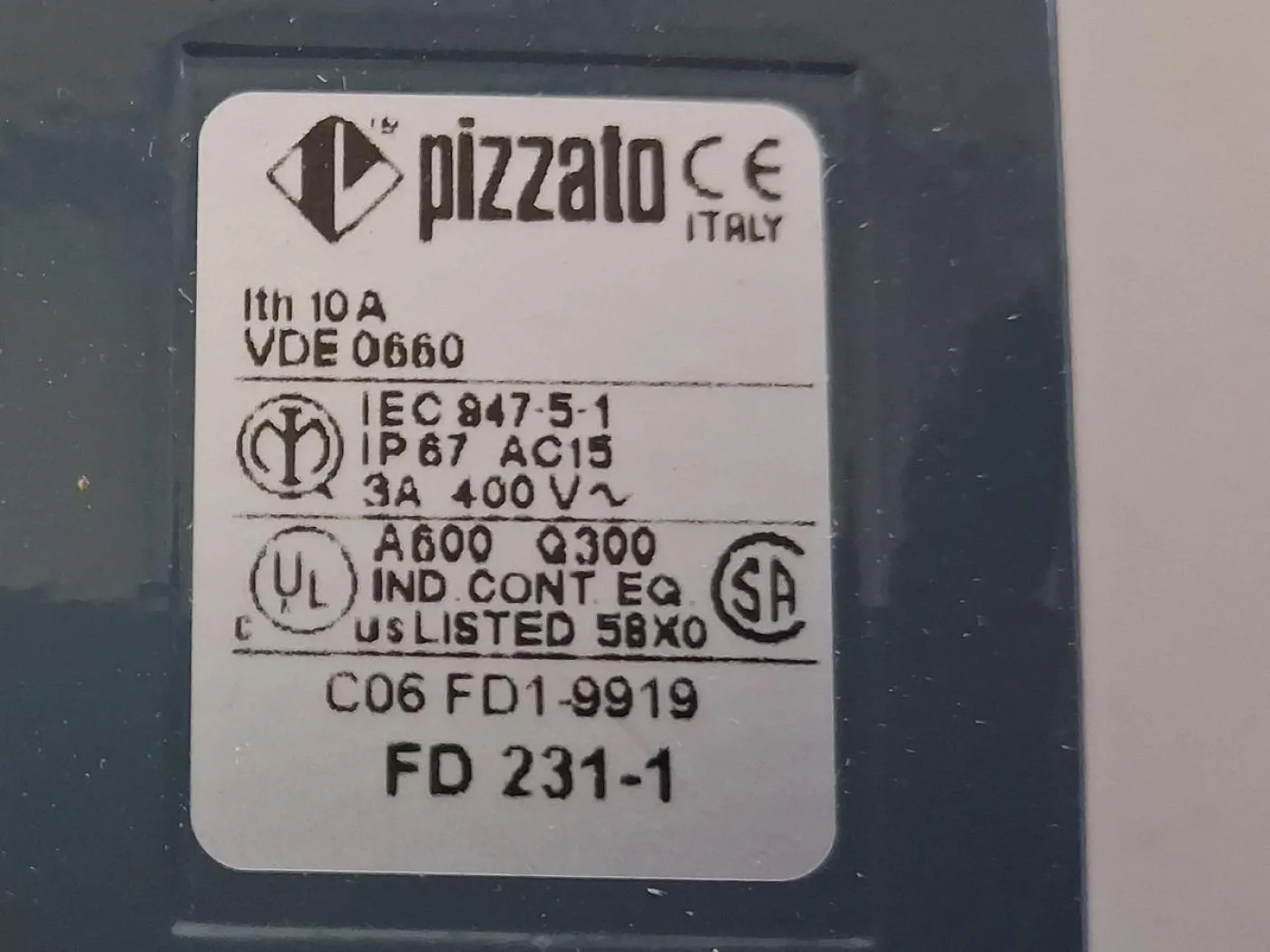 Pizzato FD231-1 Positionsschalter - 4