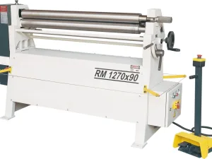 Motorische 3-Walzen Blechrundbiegemaschine RM 1270 x 90