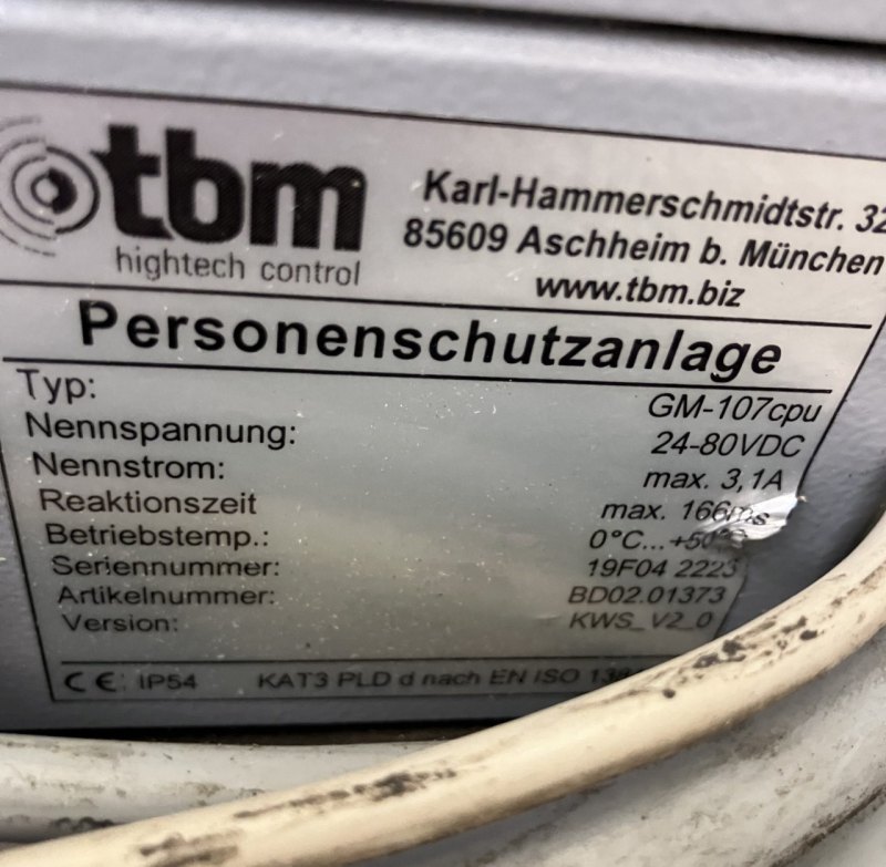Sonstiges TBM Personenschutzanlage GM-107cpu (2019)