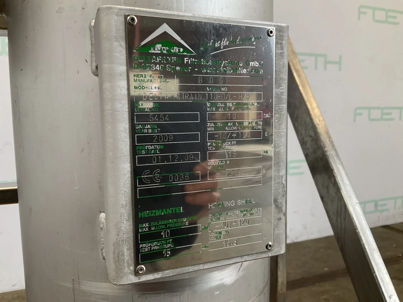 Deltafilter DELTA-Strain 110-D/L-H/S - Miscellaneous filter - 6