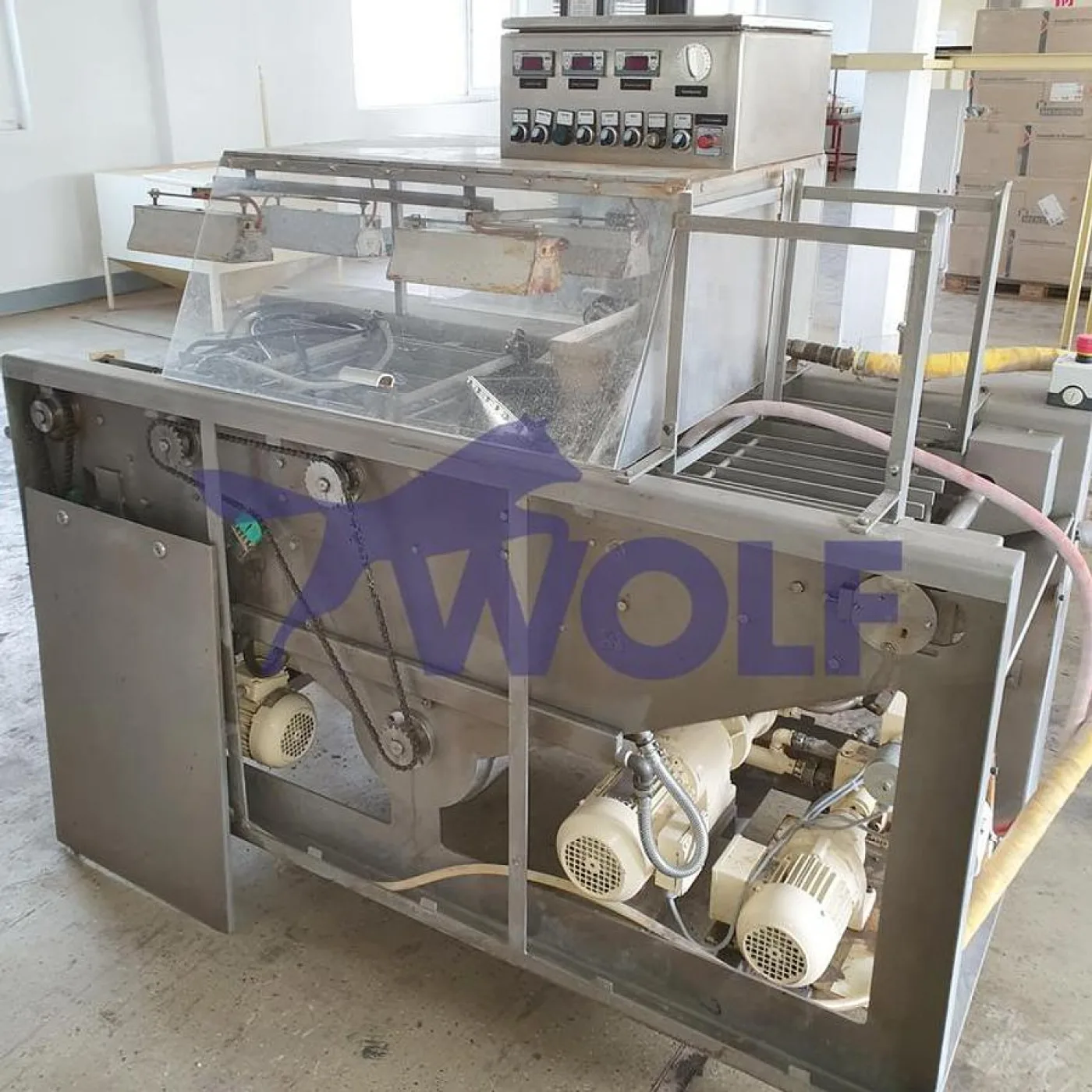 Formenfüllmaschine WOLF für Dekorplättchen - Type W-FW-200, Arbeitsbreite ca.: 420 mm - 7
