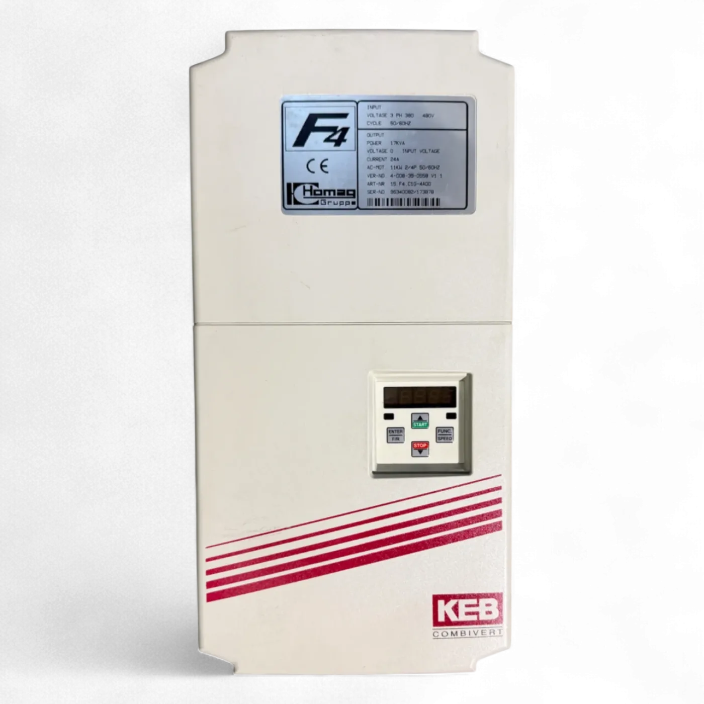 KEB Combivert F4 Frequenzumrichter Homag Art.-Nr. 15.F4.C16-4A00 4-008-39-0558 - 2