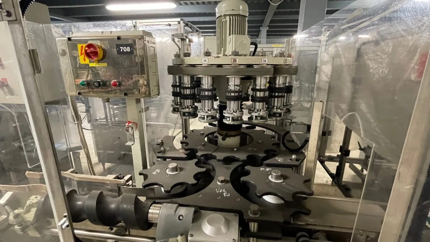 ROLLING MACHINE BERTOLASO 16 HEADS MOD. ZETA 126, AUTOMATIC FOR POLYLAMINATE CAPSULES, SECOND-HAND MACHINE - 5