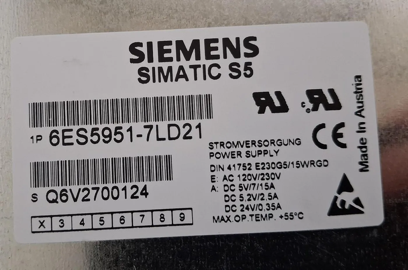 Siemens SIMATIC S5 6ES5 951-7LD21 Stromversorgungsmodul - 4
