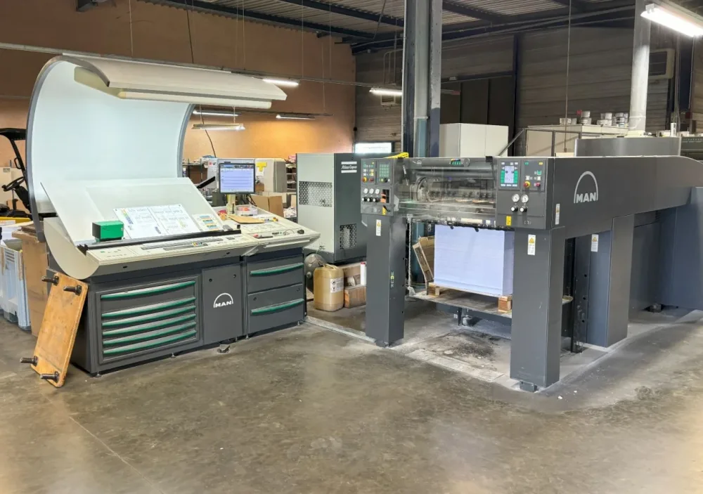 Roland 504 LV offset printing press