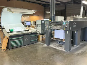 Roland 504 LV offset printing press