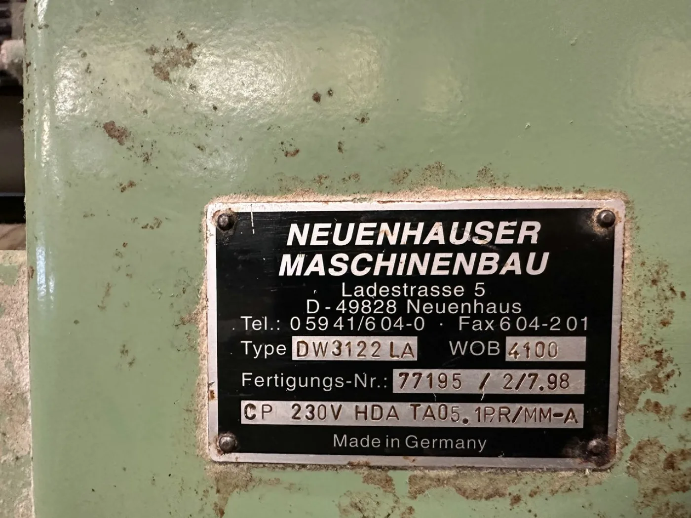 30x Neuenhauser - big roll batcher, type DW 3122 LA, WW 410 cm - 5
