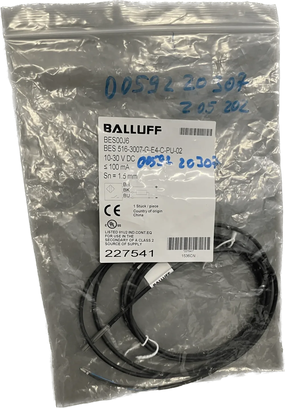 BALLUFF Induktive Standardsensoren mit Vorzugstypen BES 516-3007-G-E4-C-PU-02