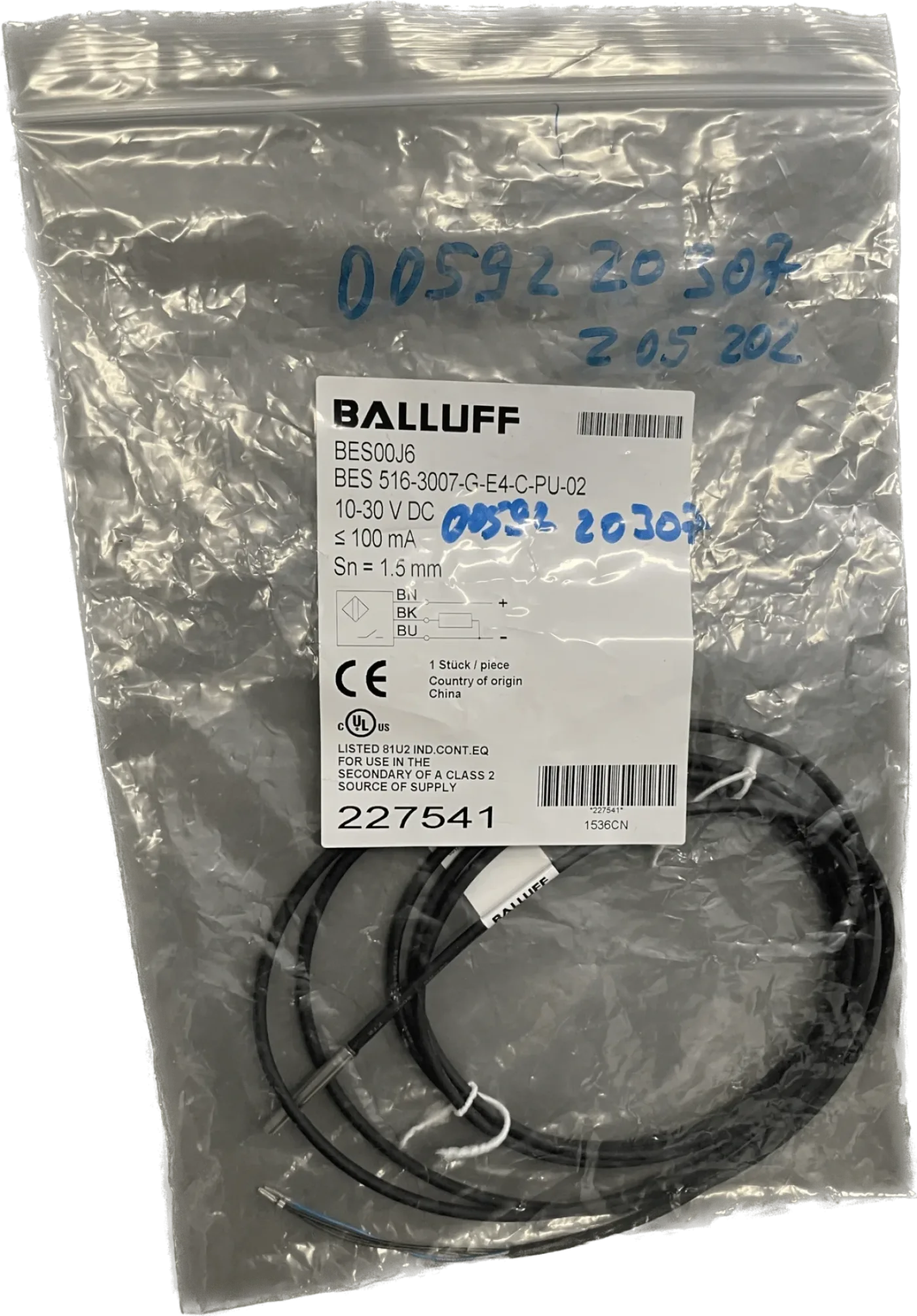 BALLUFF Induktive Standardsensoren mit Vorzugstypen BES 516-3007-G-E4-C-PU-02 - 1