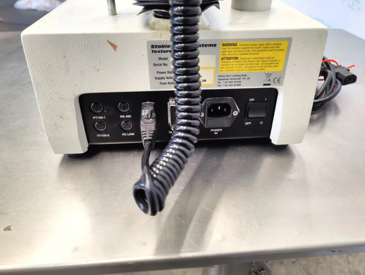 Stable Micro Systems TA-XT PLUS "Texture analyser" - Miscellaneous - 7