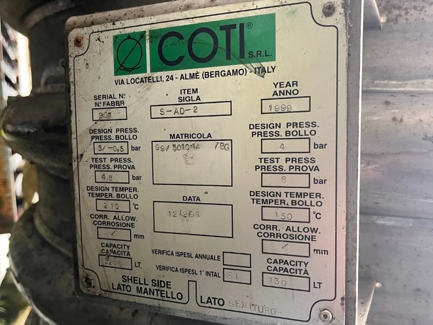 Coti Alme 3200 Ltr - Stainless Steel Reactor - 5