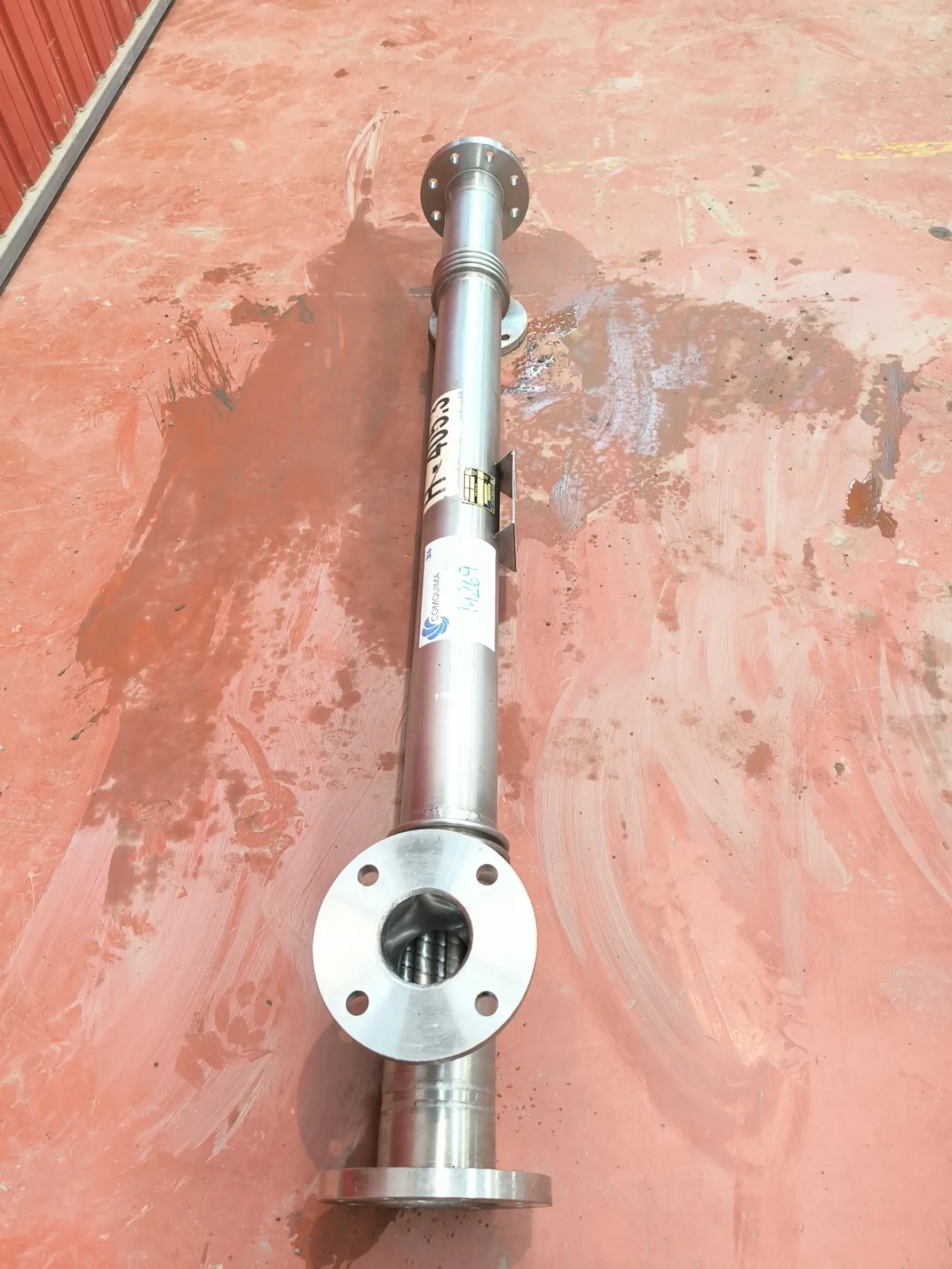 TUBULAR HEAT EXCHANGER STAINLESS STEEL SEDITESA K120-1500 0.8 m2 - 3