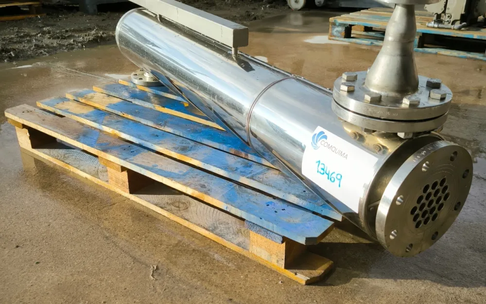 1,38 m2 STAINLESS STEEL 316L INSULATED TUBULAR HEAT EXCHANGER