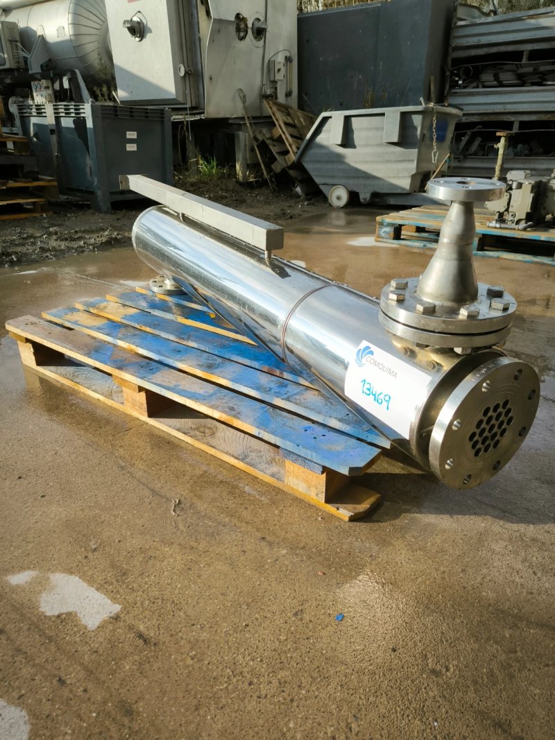 1,38 m2 STAINLESS STEEL 316L INSULATED TUBULAR HEAT EXCHANGER