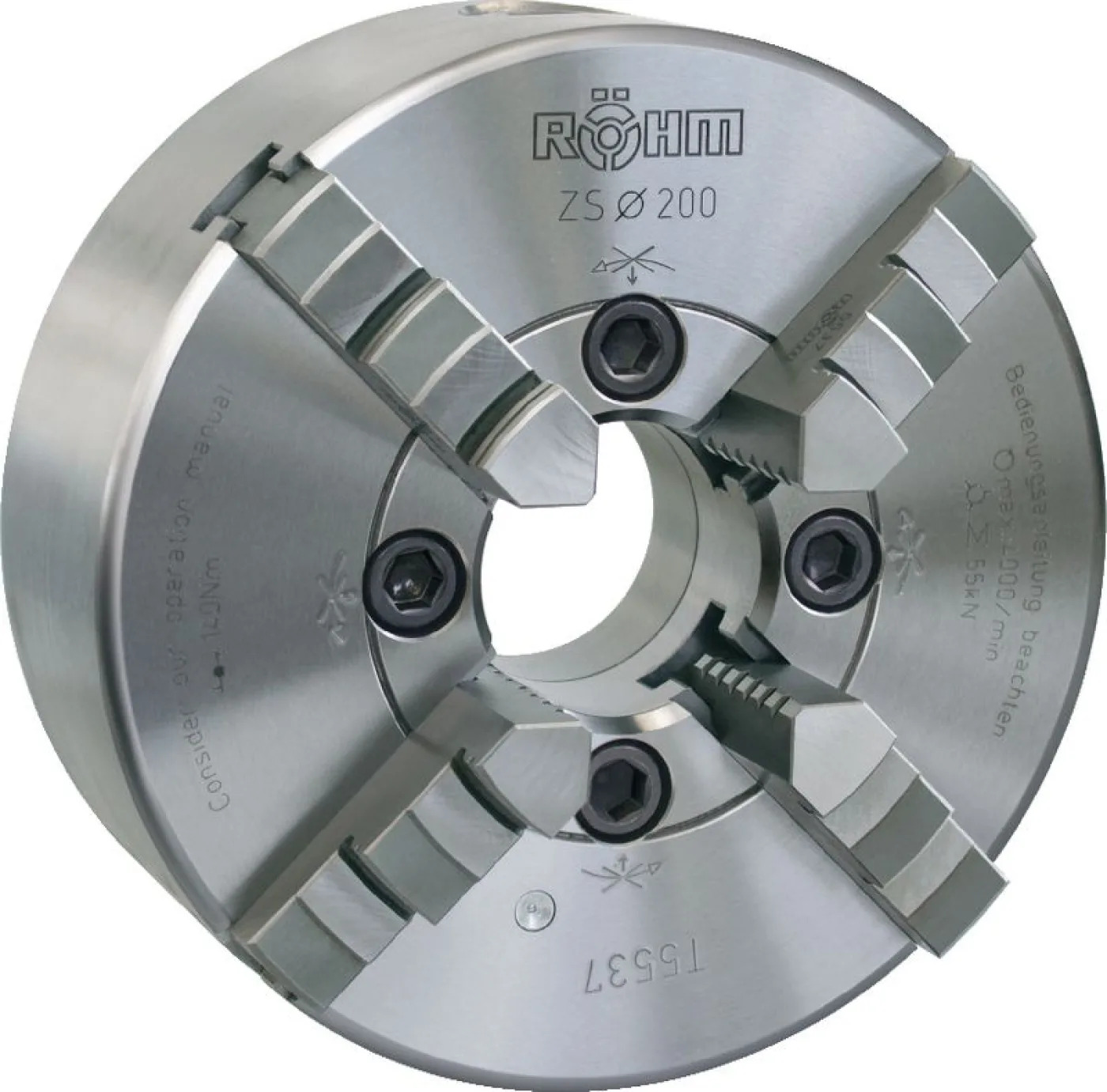 MANDRIN "ROEHM" ZS-800 à 2 jeux de 4 mors dia. 100 mm, - 1