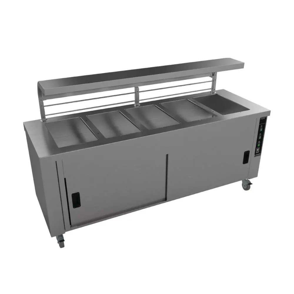 Falcon Chieftain 5 Well Heated Servery Counter HS5 - islandcatering