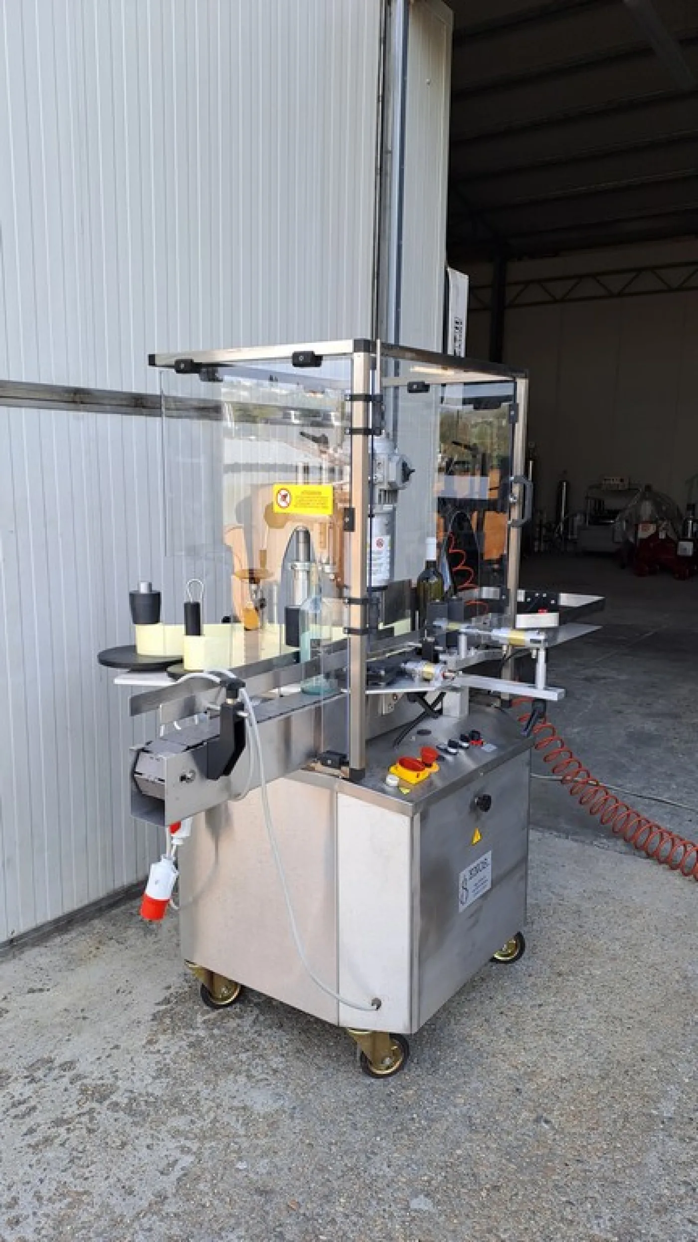 ADHESIVE LABELLING MACHINE ENOS WITH ONE STATION, SECOND-HAND MACHINE - 6