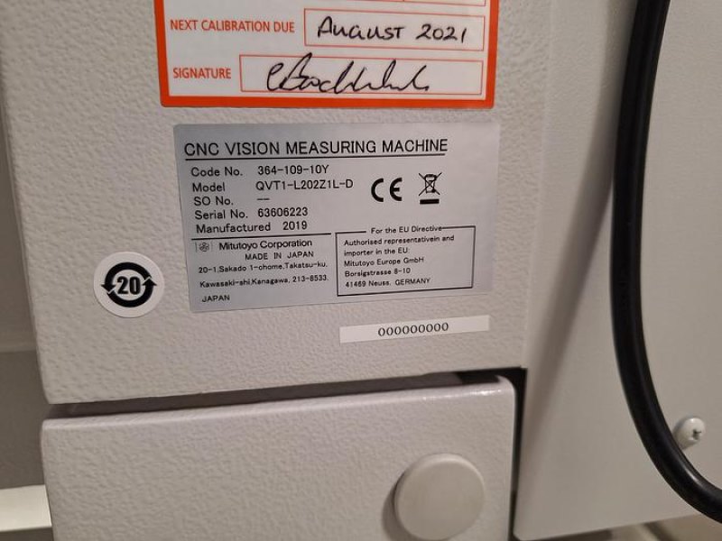 Mitutoyo 202TP Vision Measuring System
