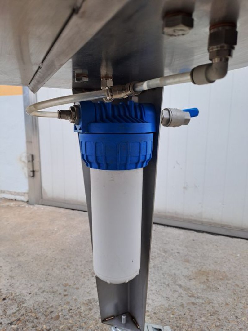 STAINLESS STEEL SEMIAUTOMATIC RINSING MACHINE, “MOD MF” WITH 2 WATER RINSING NOZZLES, SECOND HAND MACHINE