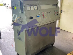 Labor-Druckaufschlagmaschine MONDOMIX - Type UA-15, Baujahr 1989.