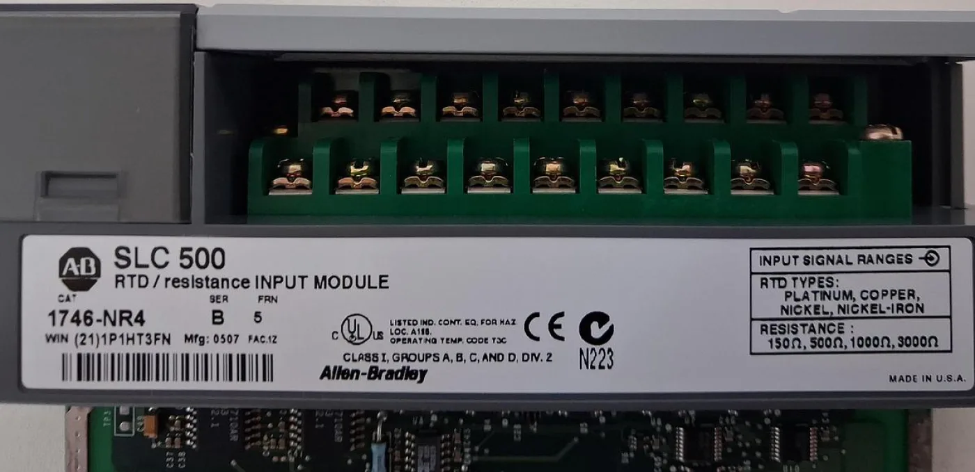Allen-Bradley SLC 500 1746-NR4 RTD Resistance Input Module - 7