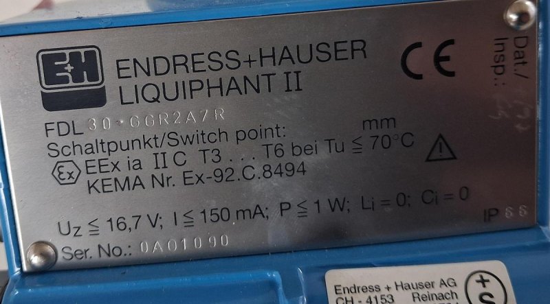Endress+Hauser Liquiphant II FDL30-GCR2A7R Grenzstandschalter