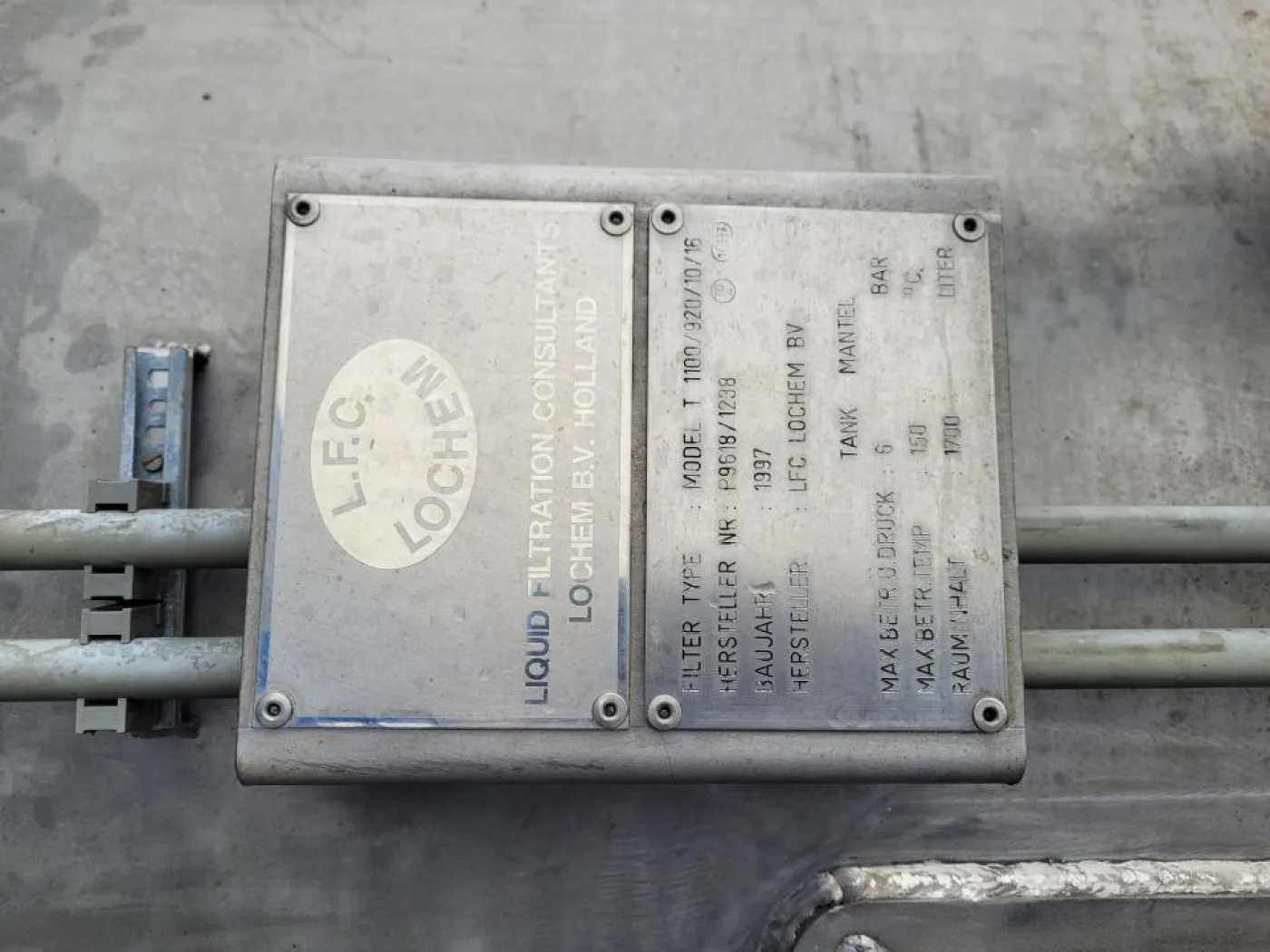 1997 LFC lochem Horizontal Pressure Leaf Filter - 6