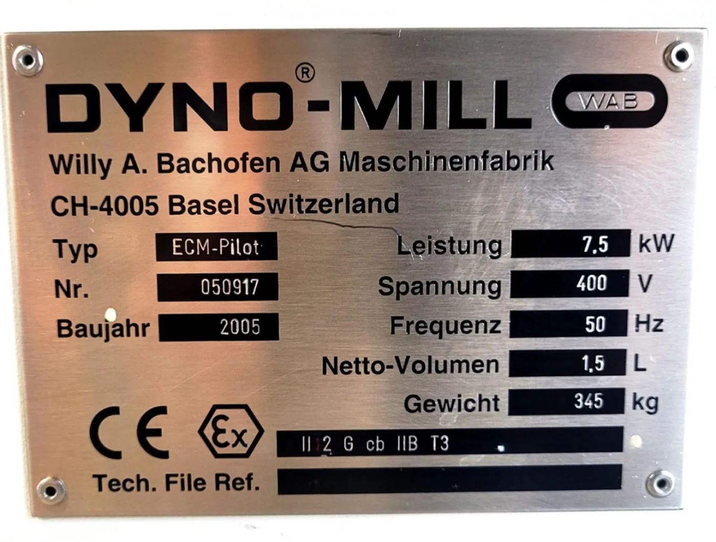 Dynomill WAB ECM-pilot - Sand mill - 2