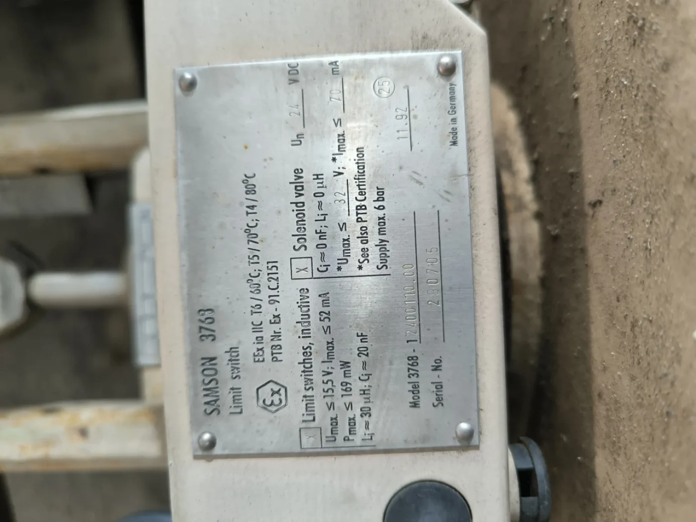 PROPORTIONAL CONTROL VALVE SAMSON DN80 PN10 ATEX WITH SAMSON 3768 LIMIT SWITCH - 4
