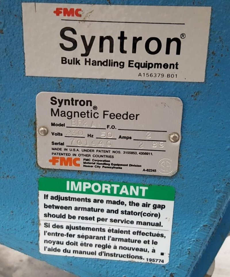 NASTRO VIBRANTE SYNTRON MOD. BF2A