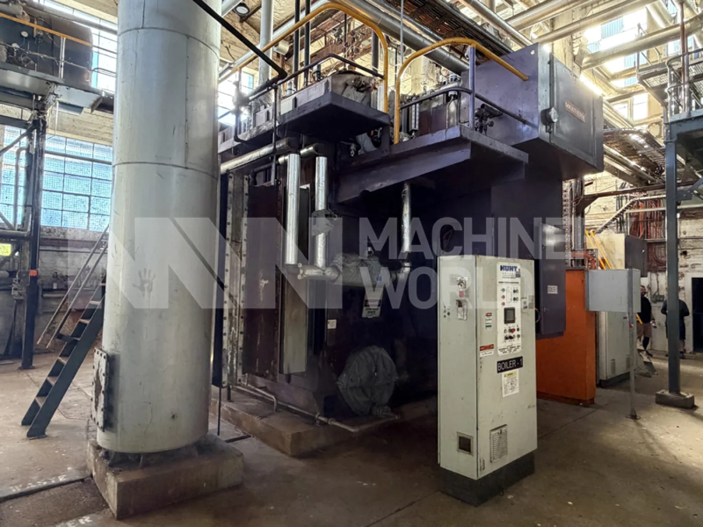 Maxitherm 10MW 40 Bar Natural Gas Fired Steam Industrial Boiler with Stainless Steel Economiser (Year 1996) - 2