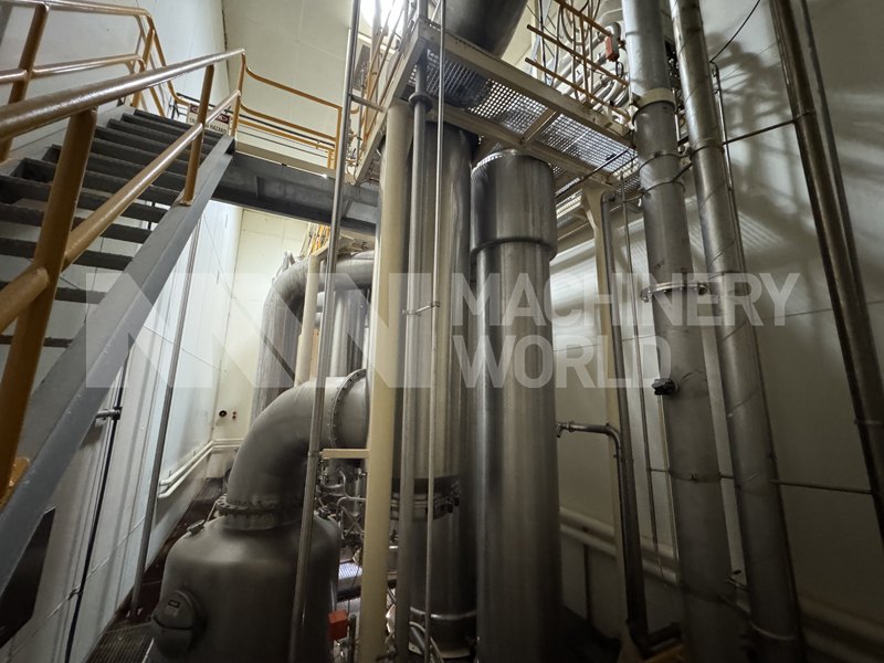 17,000 LPH Scheffers 4-Effect TVR Evaporator with Mora Horizontal V-Bottom Box Dryer Plant