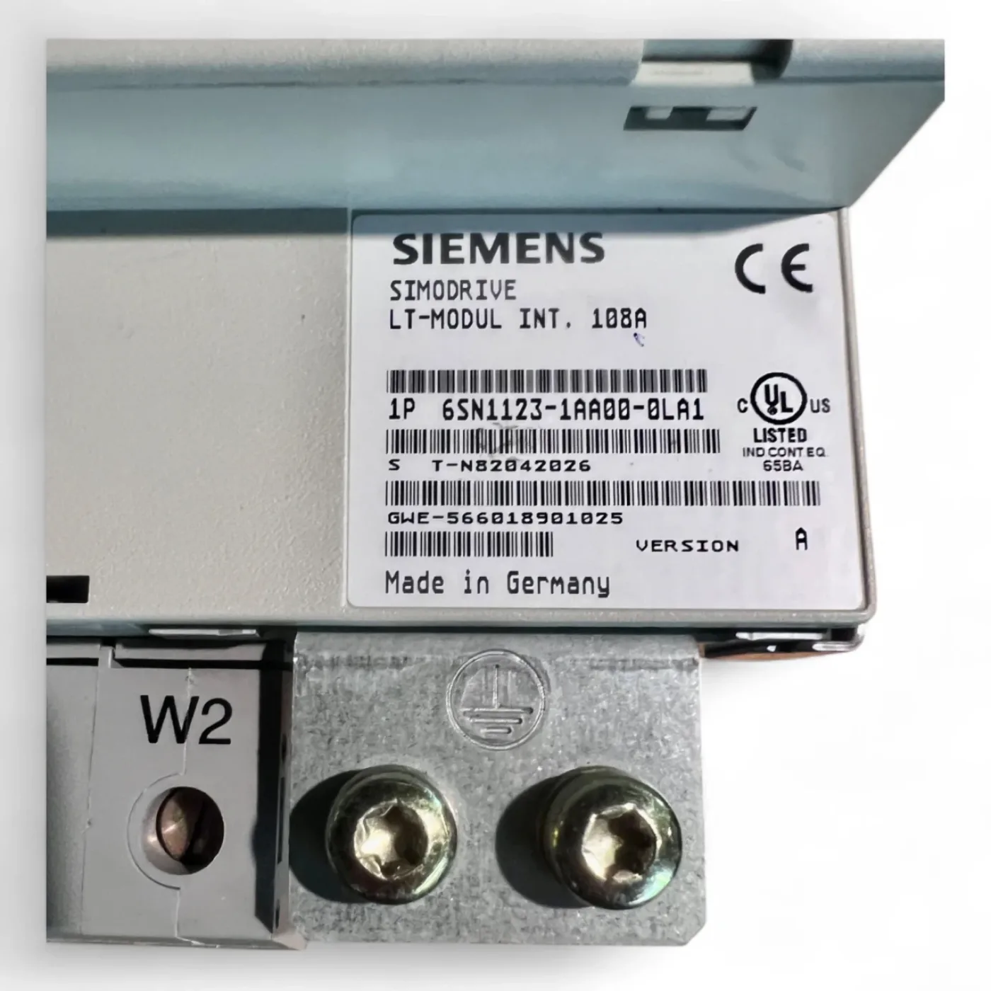 Siemens Simodrive Regelungsmodul Art.-Nr. 6SN1122-0BA11-0AA1 + LT-Modul INT. 108A Art.-Nr. 6SN1123-1AA00-0LA1 z. B. für IMA Maschinen - 6