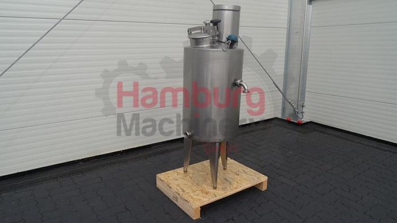 Small single jacketed tank with propellor agitator, 120 liter