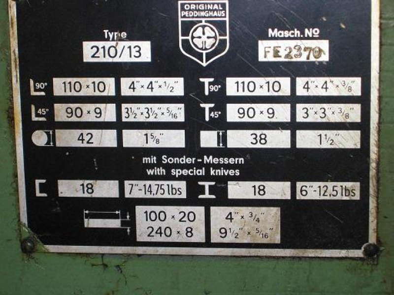 210 / 13 Standard PEDDINGHAUS 1965