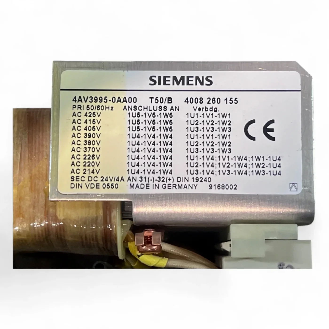 Siemens Transformator 4AV3995-0AA00 Art.-Nr. 4008260155 Power Supply - 6