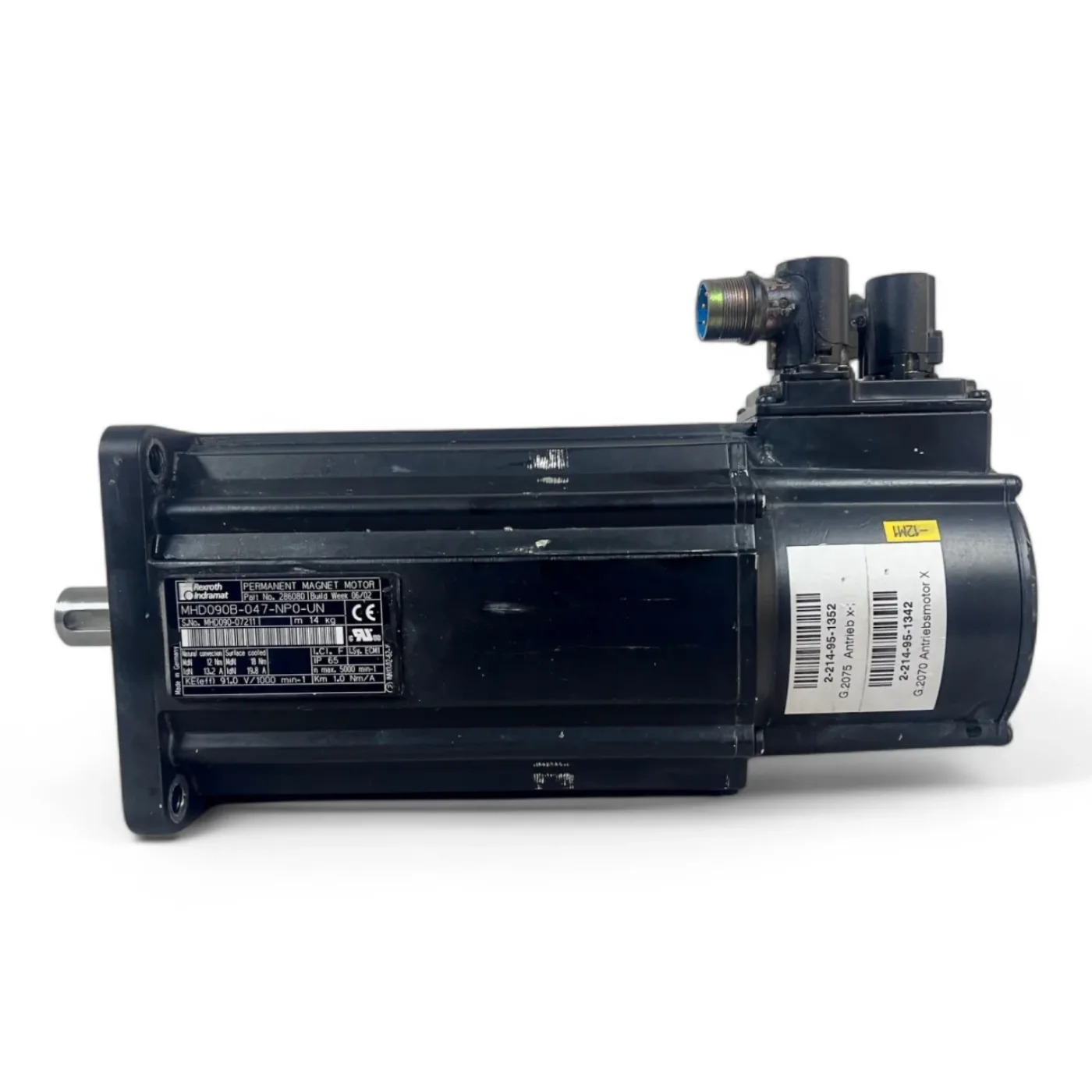 Rexroth Indramat MHD090B-047-NP0-UN Permanent Magnet Moto;, HOMAG, Weeke 2-214-95-1352 , 2-214-95-1342 - 2