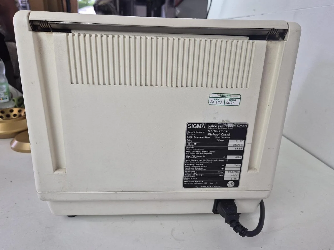 Sigma 2-15 Centrifuge + Accessories - 3