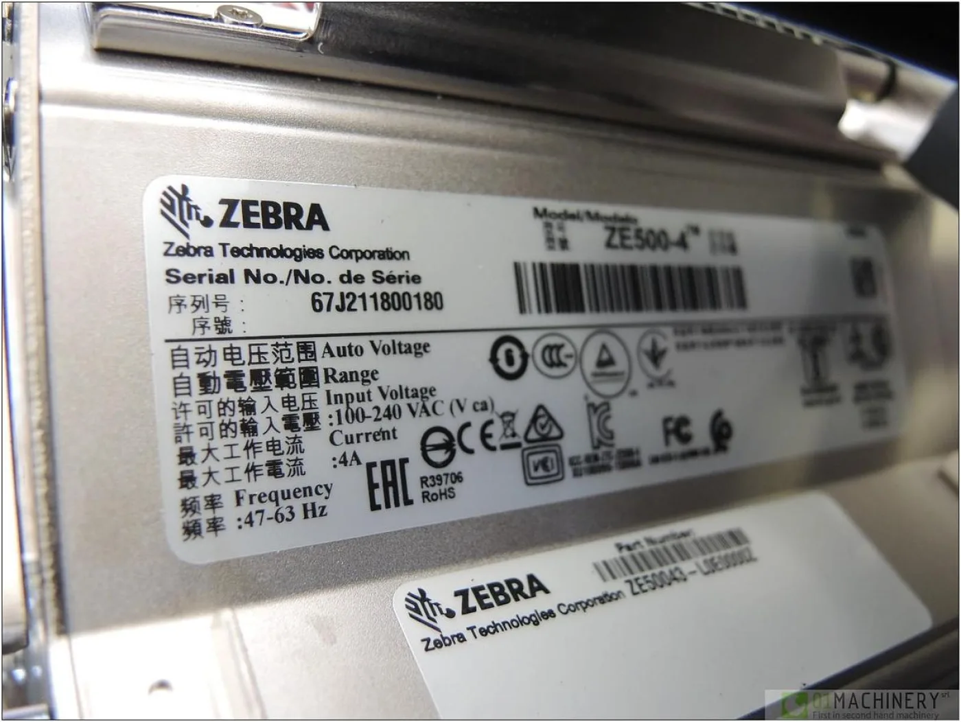 2017 ZEBRA ZE500-4 AI2486 - 7