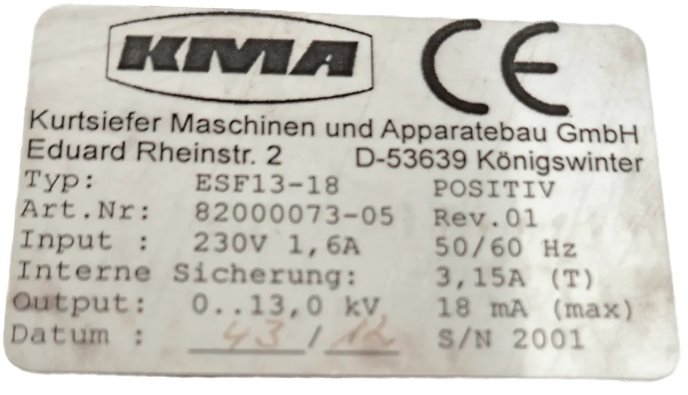Kurtsiefer Maschinen und Apparatebau GmbH ESF13-18 - 4