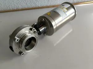 BUTTERFLY VALVE STAINLESS STEEL 316L WITH PNEUMATIC ACTUATOR GEA 7330 ATEX
