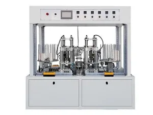 Máquina Formadora de Vasos para Rizar de Estación Doble Inteligente y Automática JDSMSTB-C