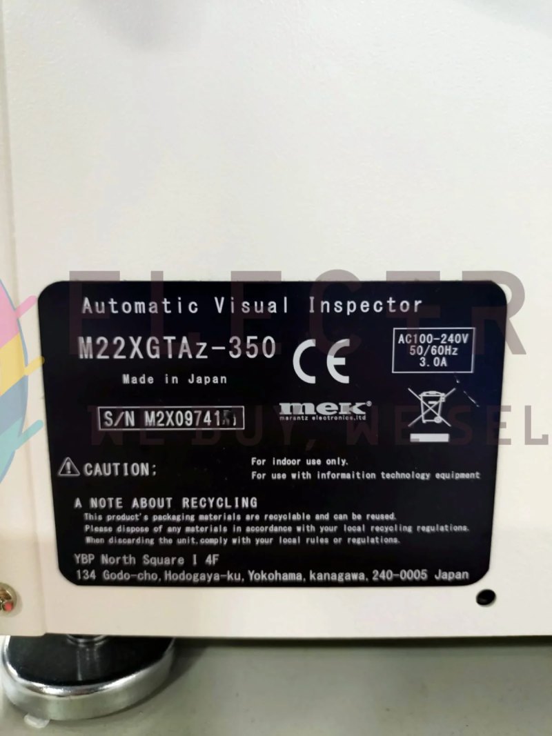 MEK MARANTZ M22XGTAz-350, tabletop AOI