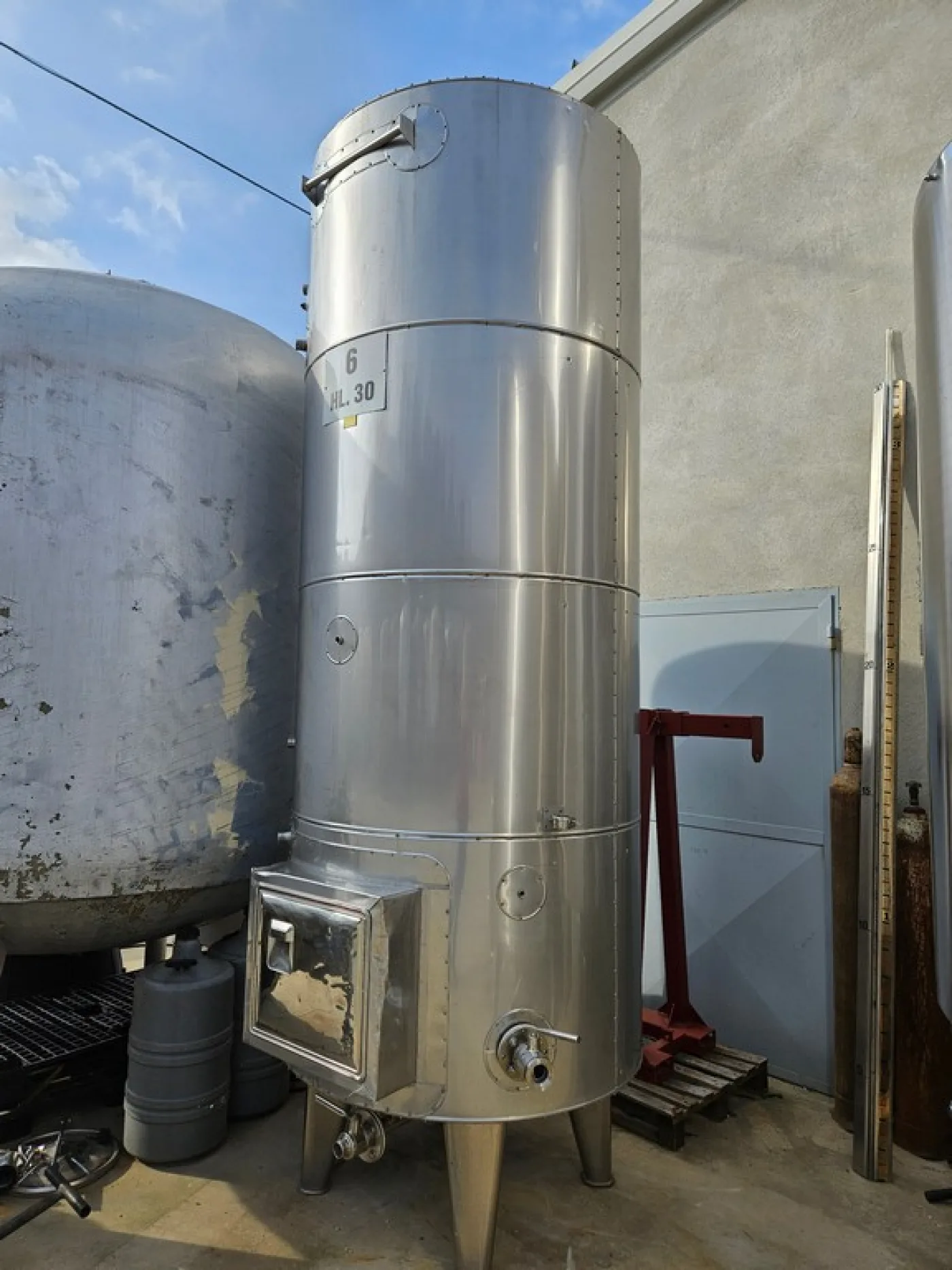 STAINLESS STEEL TANK CAPACITY LITERS 3000 (HL 30) ABOUT STORAGE MODEL WITH TOTAL INSULATION, SECOND-HAND EQUIPMENT - 6
