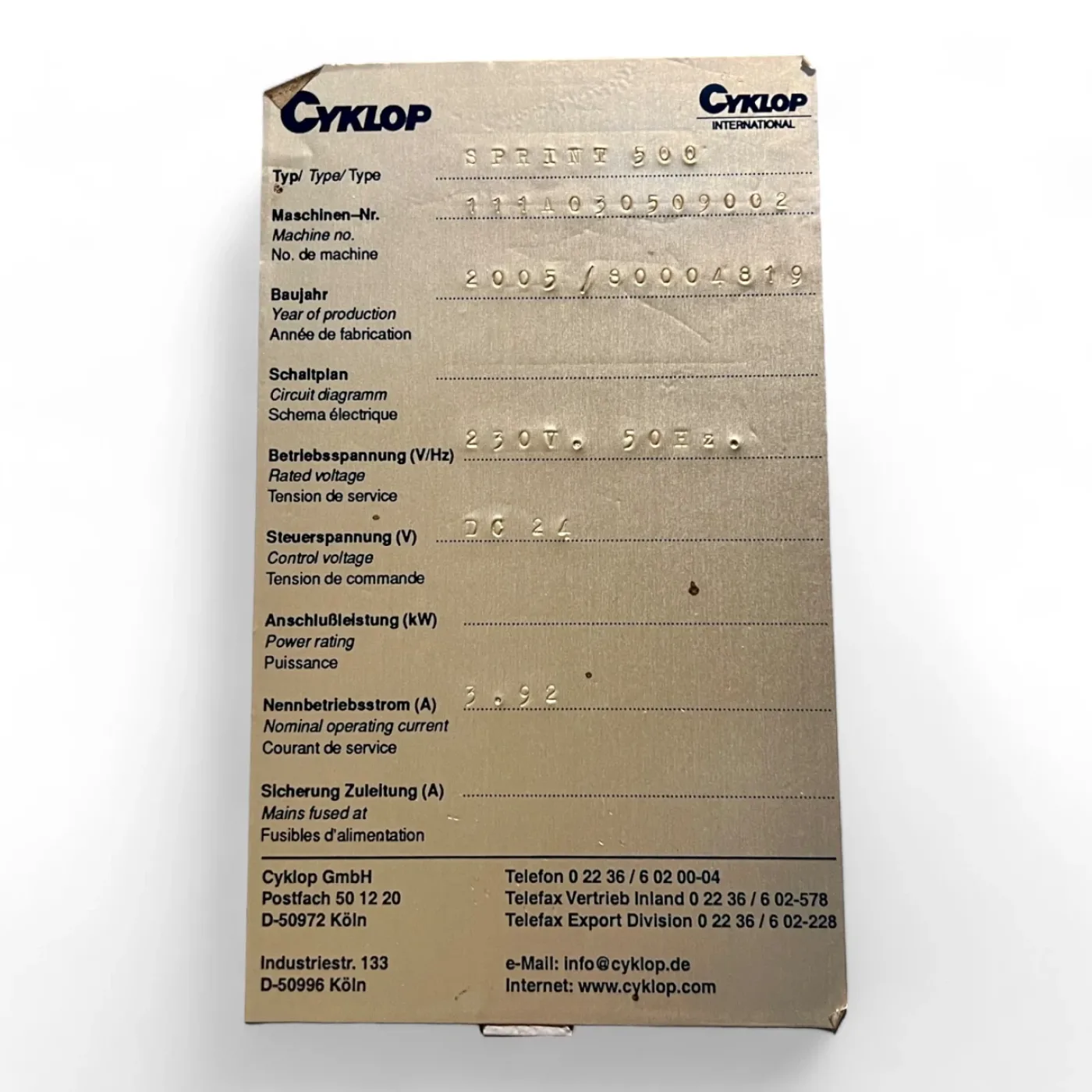 CYKLOP SMP AMPAG SPRINT Umreifungsmaschine Verpackungsmaschine - 6