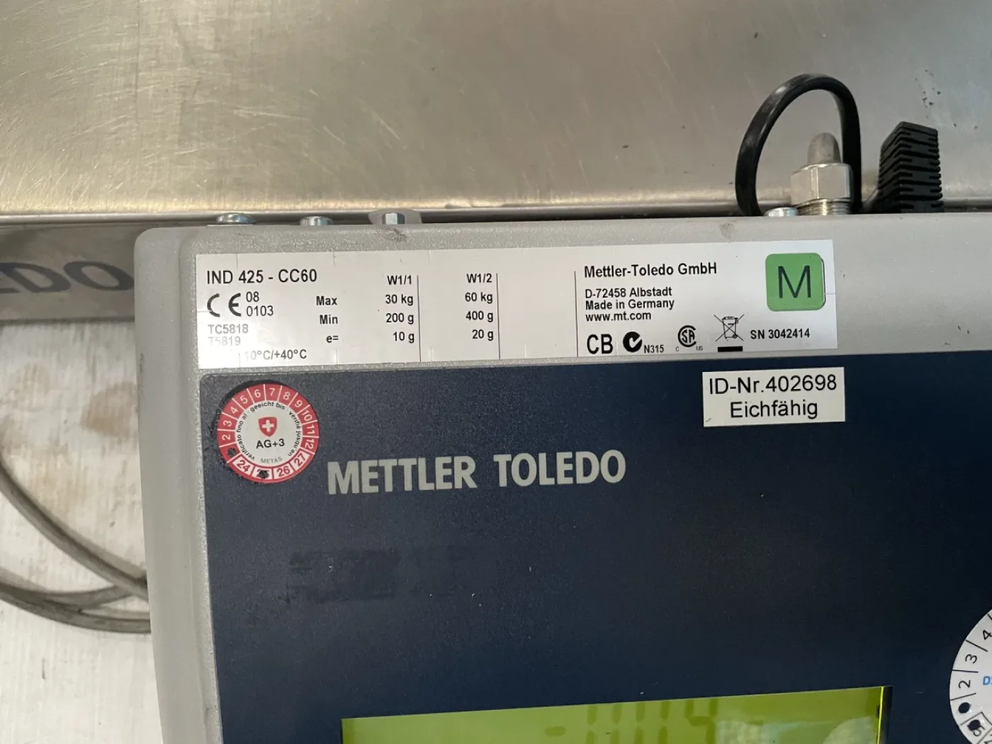 022958 - METTLER TOLEDO SPIDER SW - 6