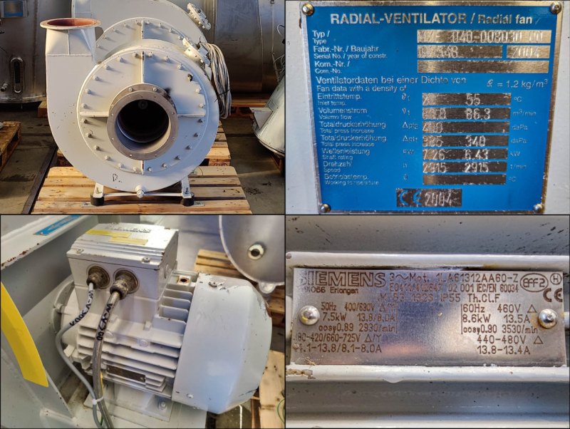Allgaier Fluidized Bed Spray Granulators WS-GT-0,75 - Fluid bed dryer continuous