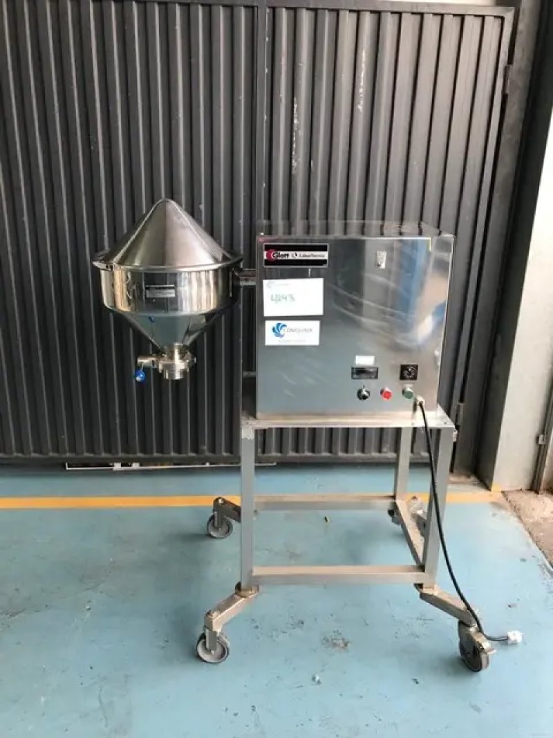USED GLATT LABORTECNIC STAINLESS STEEL BICONO MIXER 30 LITERS