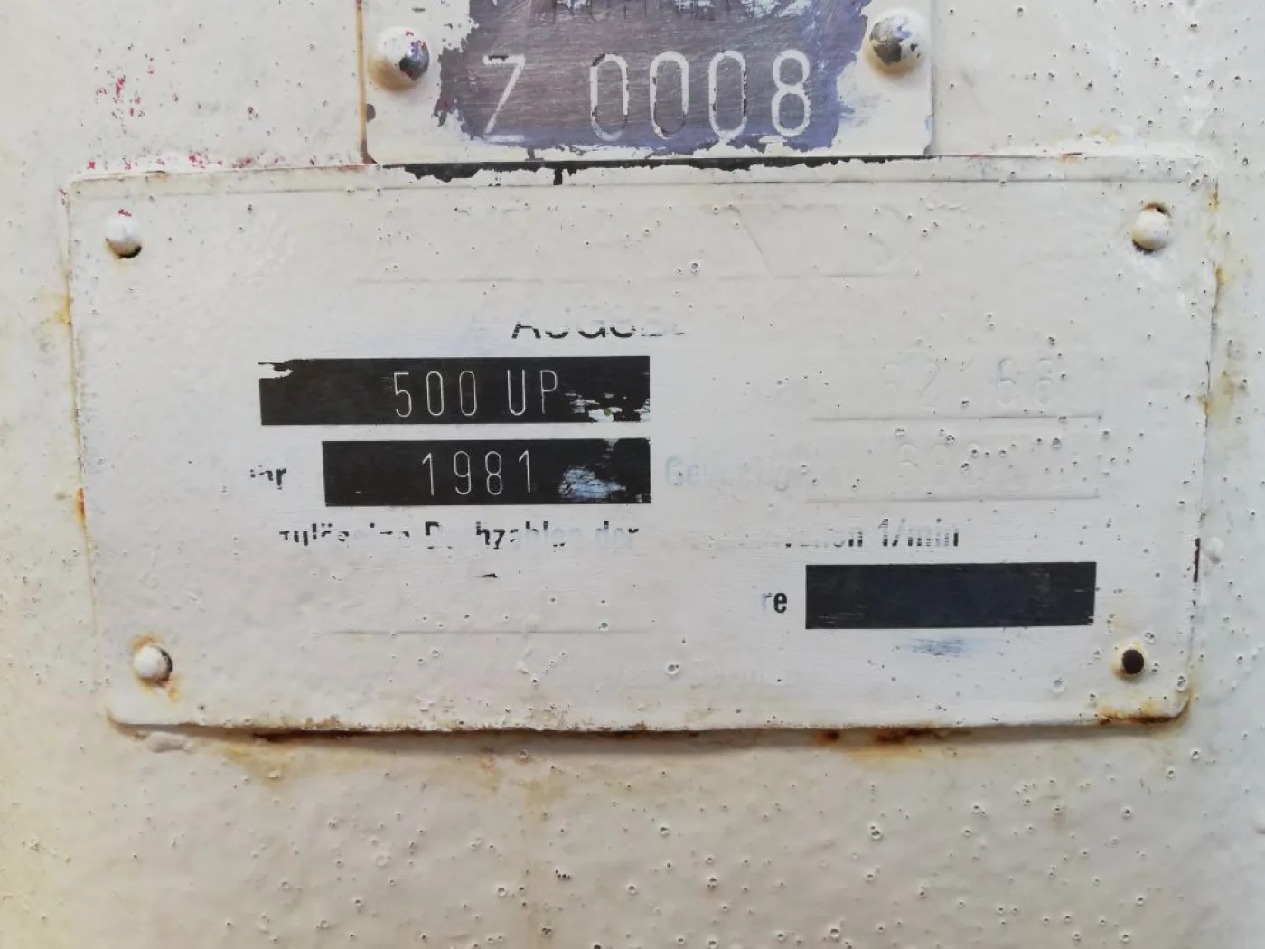 Alpine 500 UP beater plate - Fine Impact Mill - 8